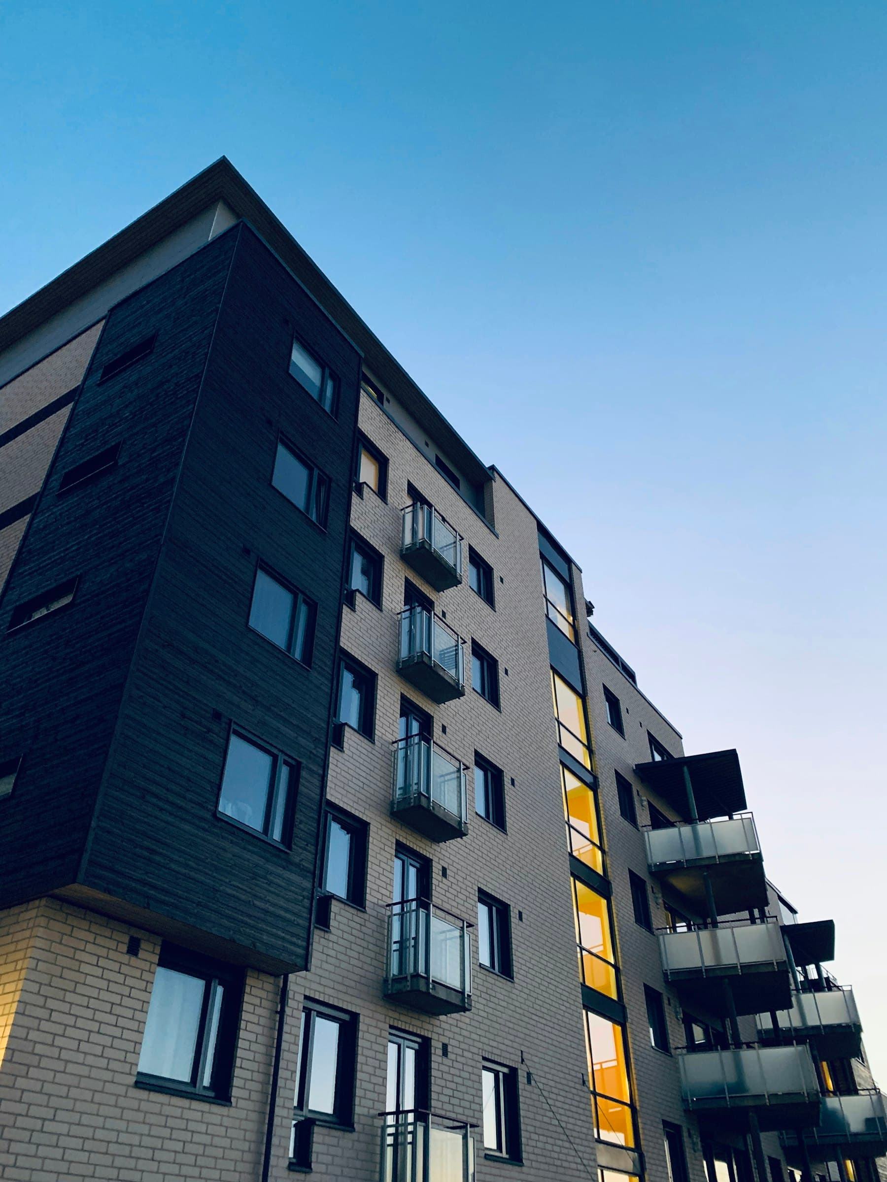 An apartment courtyard